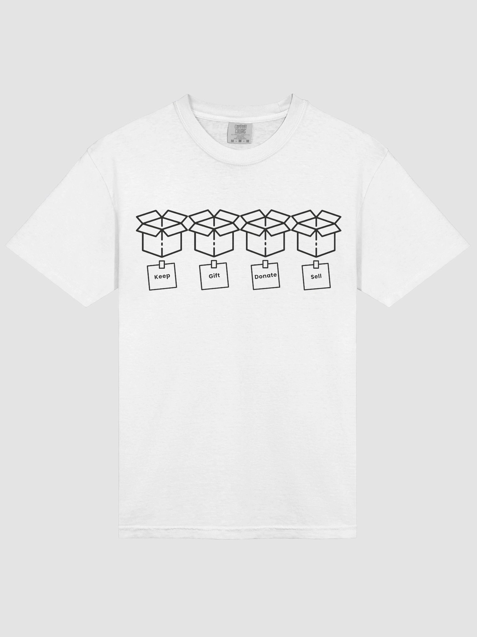 KGDS Minimalist Decision Flow T-Shirt – Keep, Gift, Donate, Sell product image (3)