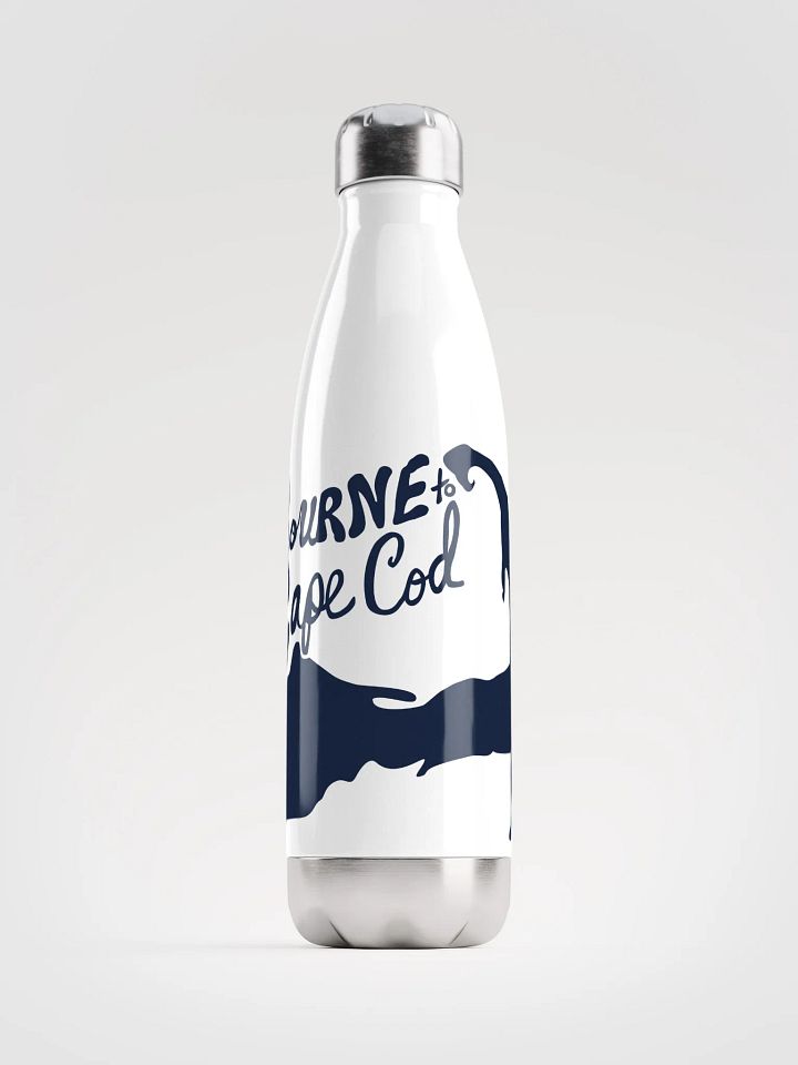 BOURNE to Cape Cod™ | Stainless Bottle | Navy on White 💧 product image (1)