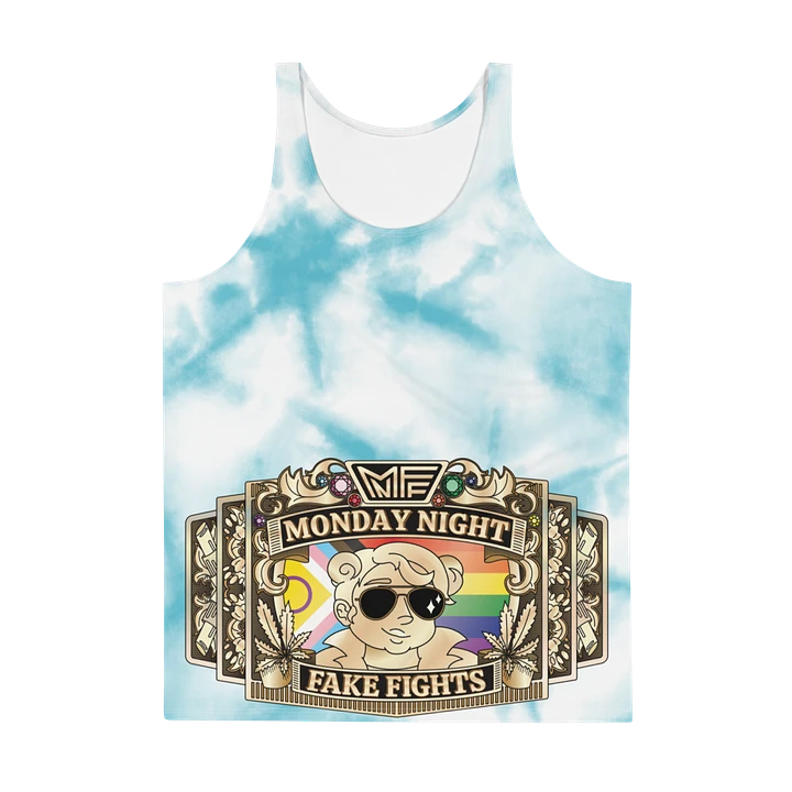 MNFF Championship belt Blue Tie Dye 