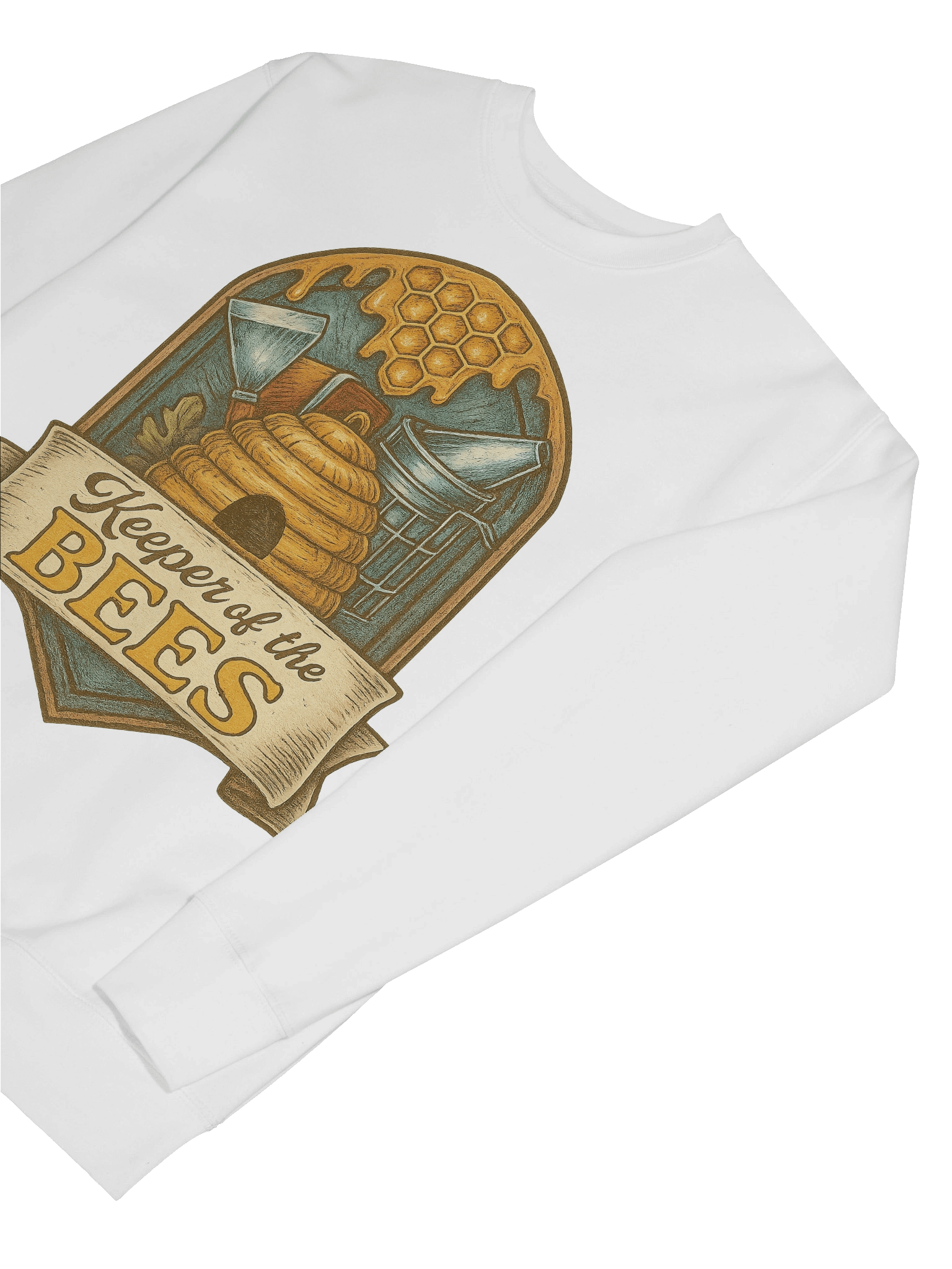 Keeper of the Bees Sweatshirt - Beekeeping T shirt Gift for Bee Lovers & Backyard Beekeepers product image (7)