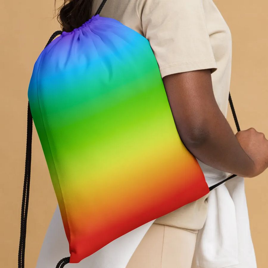 Rainbow Drawstring Bag product image (4)
