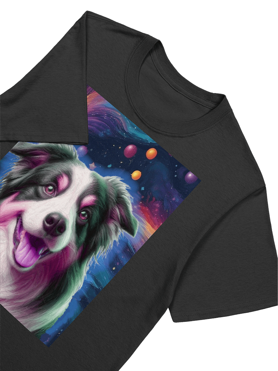 English Shepherd Cosmic Swirl Impressionist Dog Art T-Shirt product image (3)
