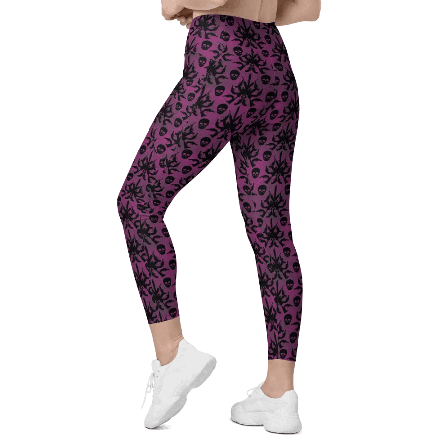 Gothic 2A High Waist Pocket Leggings - Pink product image (7)