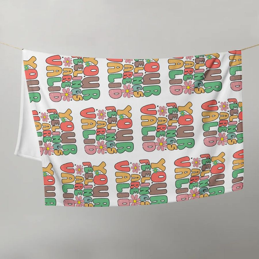 Your Feelings Are Valid Blanket product image (10)