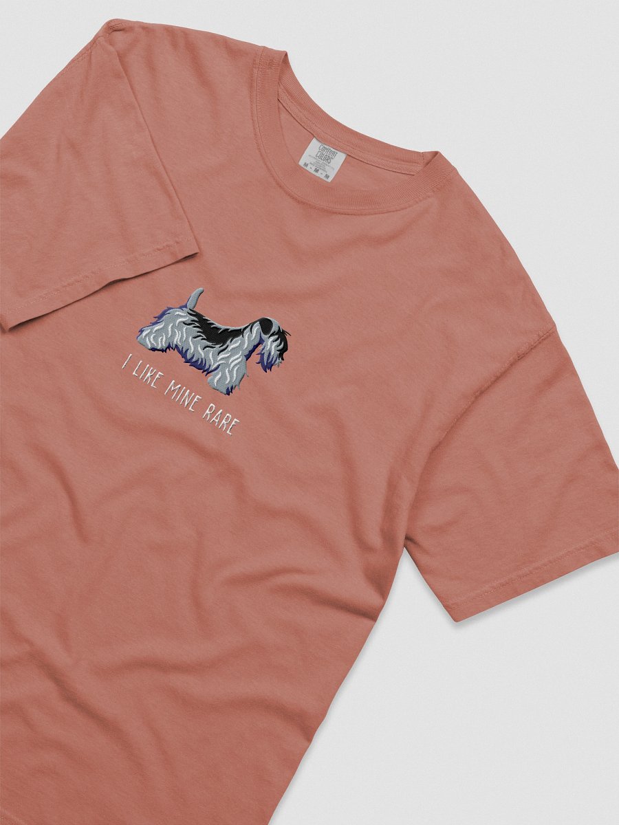 I Like Mine Rare T-Shirt(Embroidered) of a Sealyham Terrier(Blue) product image (45)