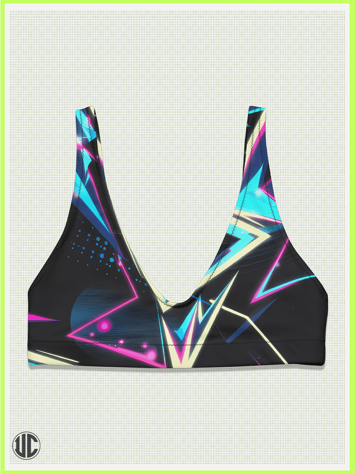 UnkoCon – Electric '80s Neon Bikini Top product image (1)