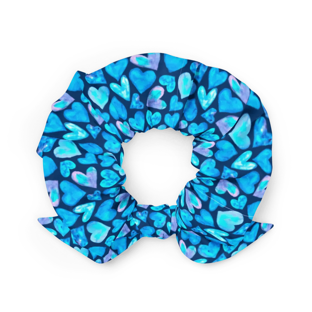 Gradient Hearts All-Over Print Scrunchie product image (2)