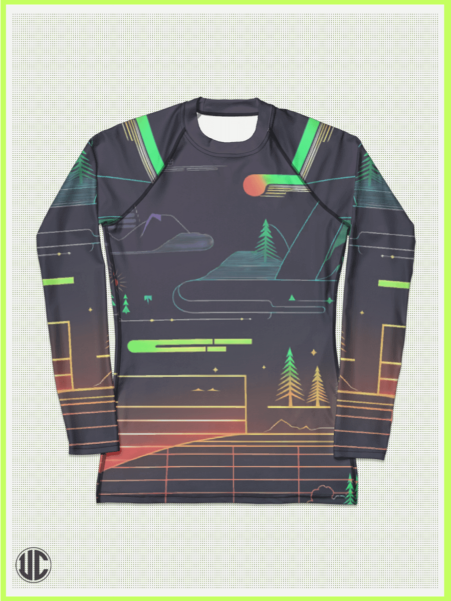 Neon Horizon – Women’s Rash Guard product image (5)