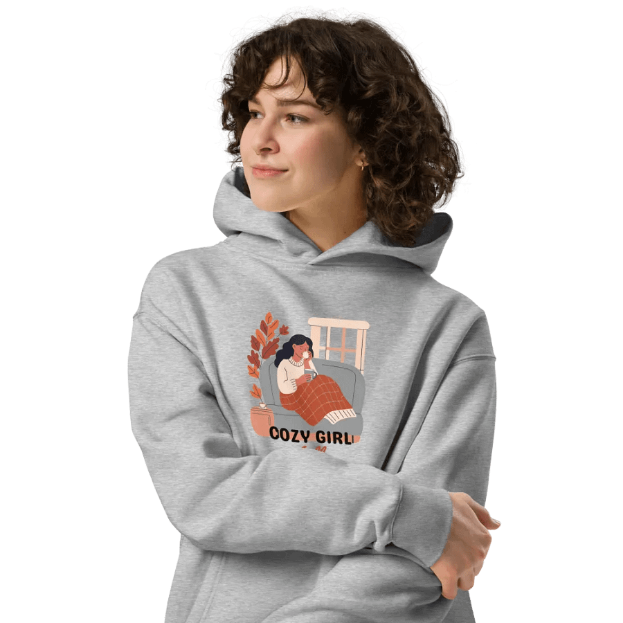 Cozy Girl Hoodie - Grey product image (4)