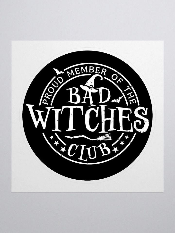 Bad Witches Club Sticker (Black) product image (1)