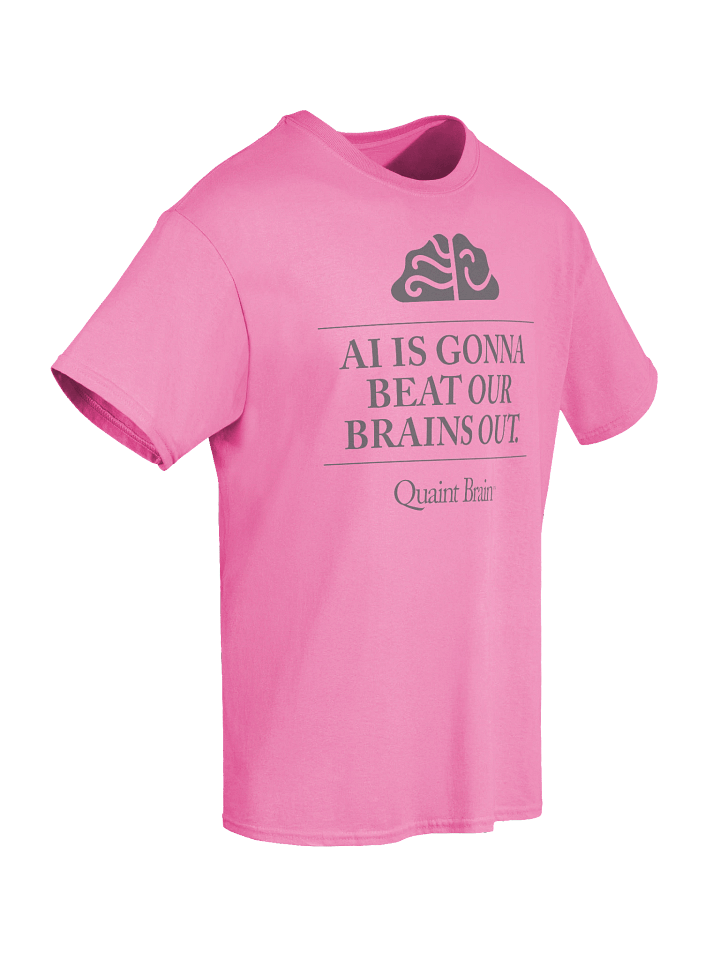 Quaint Brain™ AI Is Gonna Beat Our Brains Out Heavyweight Cotton Tee product image (2)
