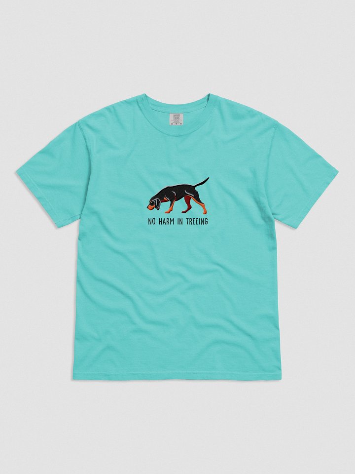 No Harm in Treeing T-Shirt(Embroidered) of a Black & Tan Coonhound product image (31)