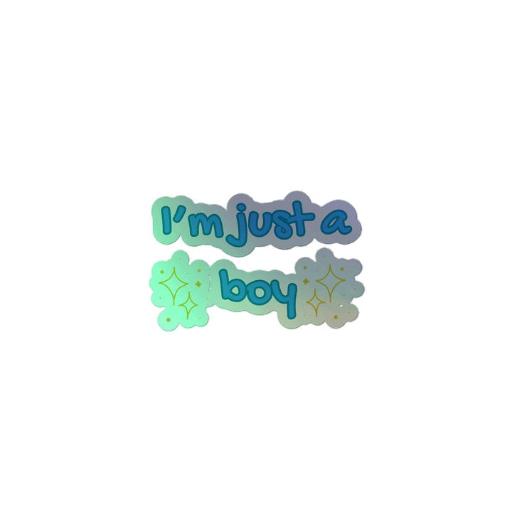Just a boy sticker product image (2)