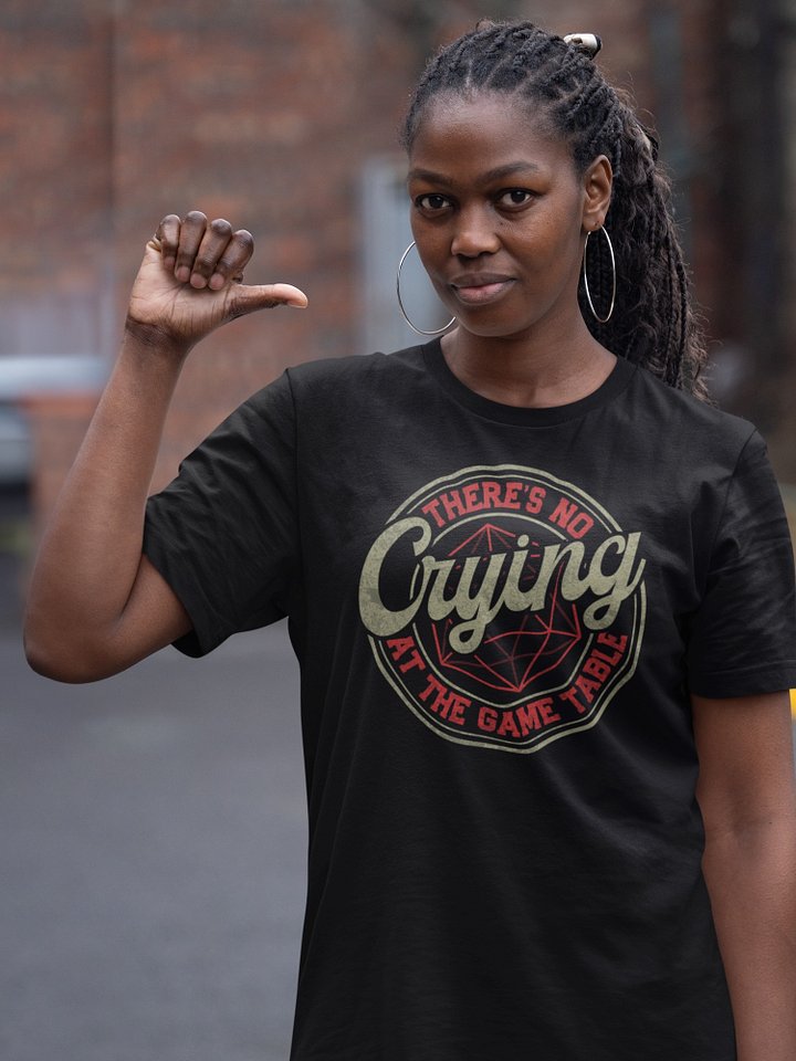 There's No Crying At The Board Game Table - Board Game T-shirt, Black product image (1)