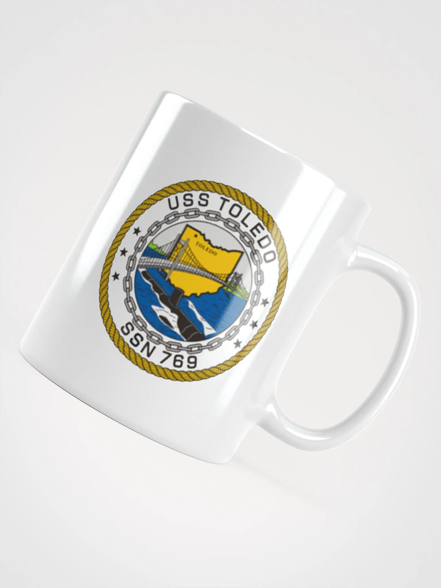 USS Toledo SSN 769 White Coffee Cup product image (4)