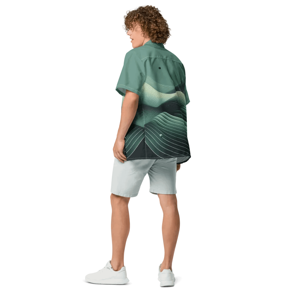 Men's Full-Print-10 Green Hawaiian Shirt product image (6)