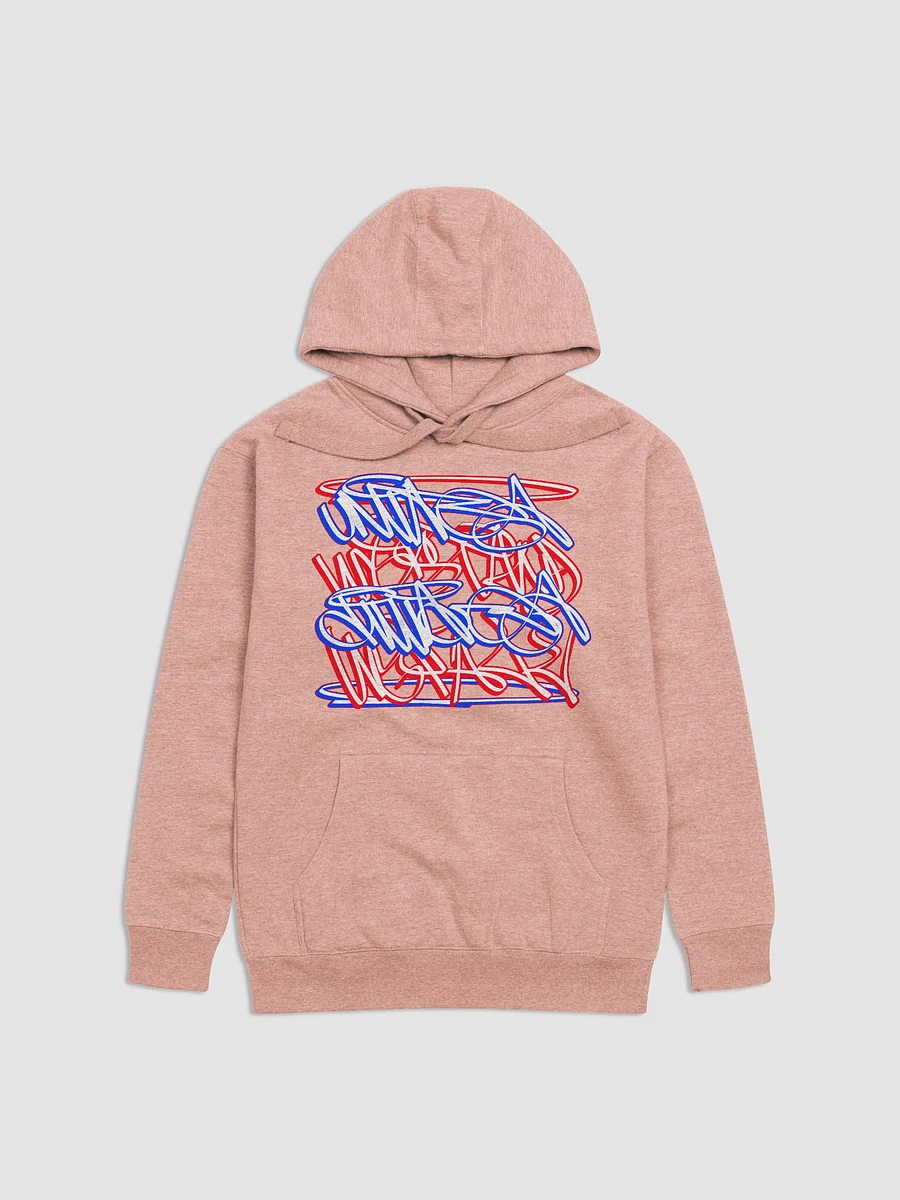 United We Stand, Divided We Fall (red, white, and blue graffiti), Hoodie 01 product image (1)