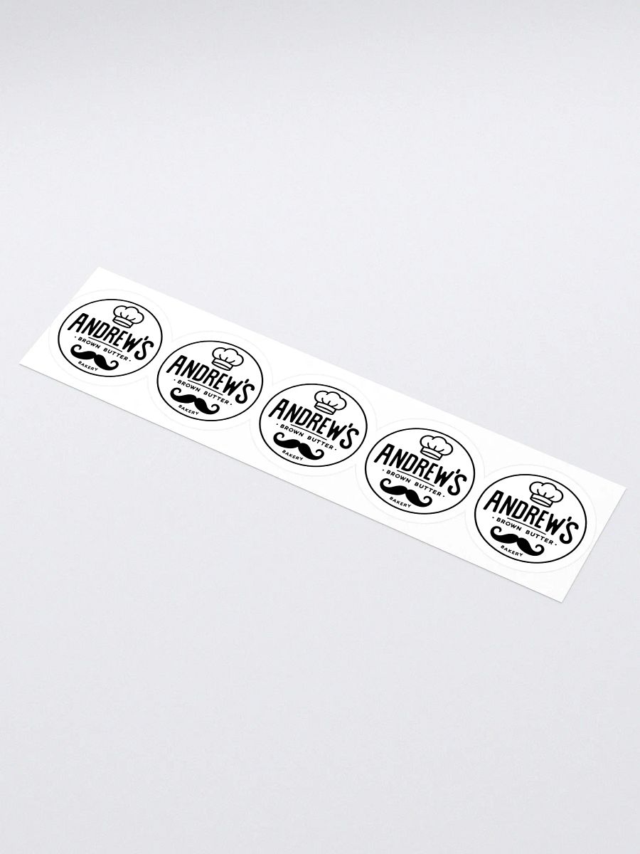 Andrew's Brown Butter Bakery Kiss Cut Stickers (Set of 5) product image (1)