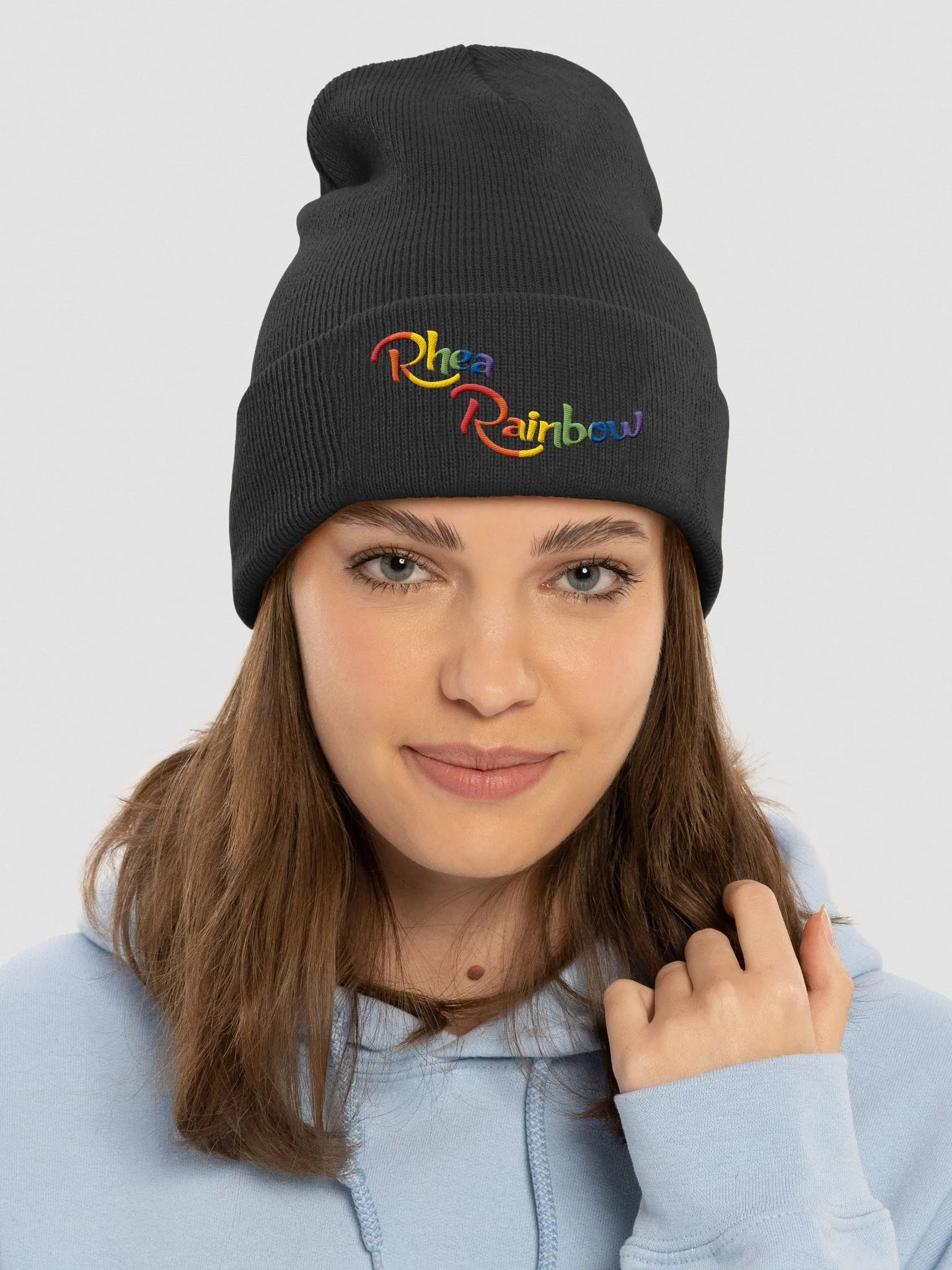 🌈Rhea Rainbow Cuffed Beanie product image (3)