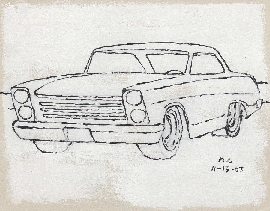 White Car #2 Print product image (1)