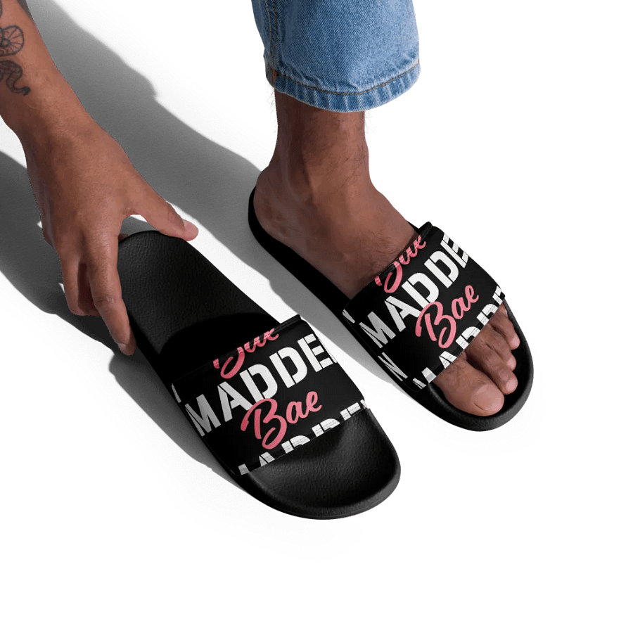 MaddenBae Mens Signature Slides Black product image (5)