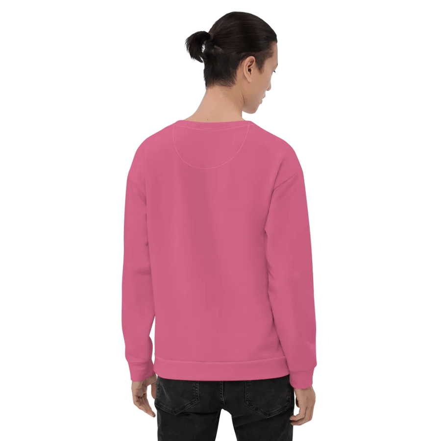 Plain Rosy Blush Pink Soft Summer Unisex Recycled Polyester Heavyweight Premium Sweatshirt by Treasure Pie product image (8)