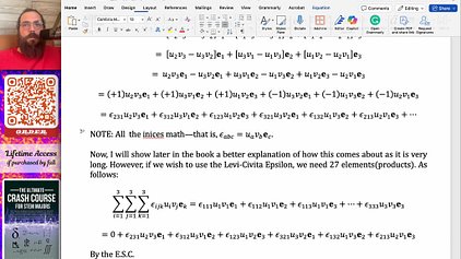 Lesson 7/ Index & Tensor Notation Intro to Cross Product Levi-Civita Notation