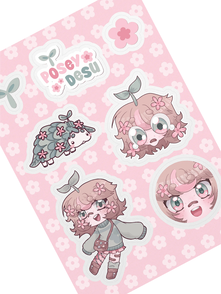 PoseyDesu Sticker Sheet product image (2)