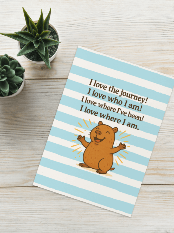 I Love The Journey Cappy - Card product image (3)