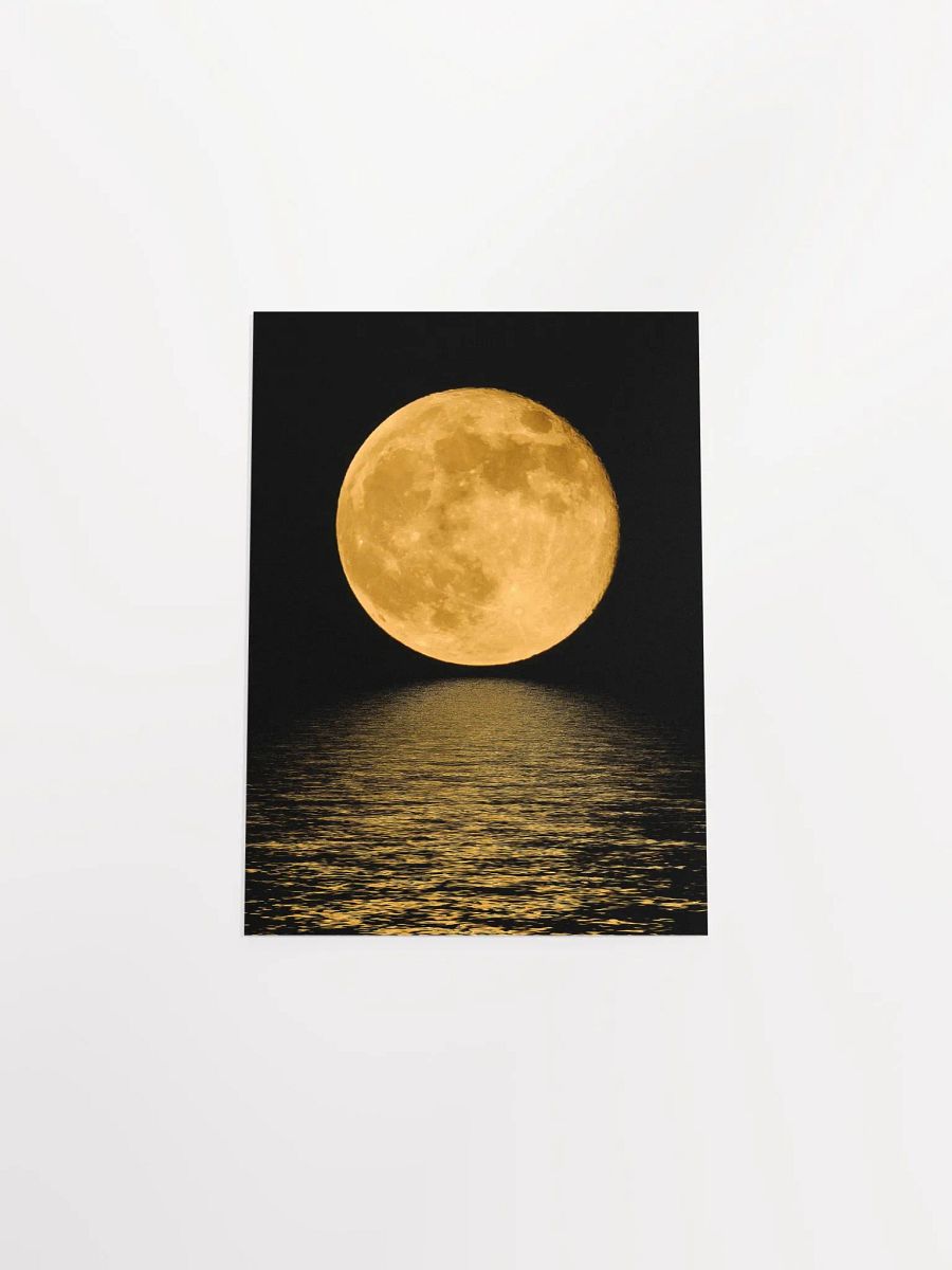 Full Moon (Hi-Res poster) — space poster, Moon poster, space art, Moon photo, photo poster product image (10)