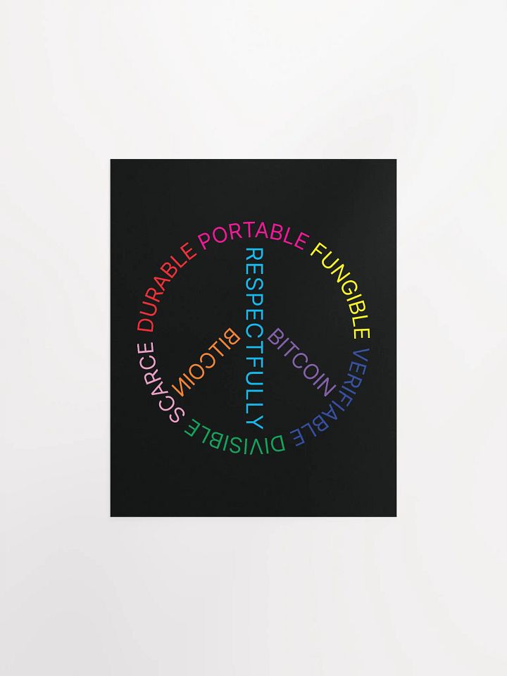 Bitcoin Peace Poster product image (1)