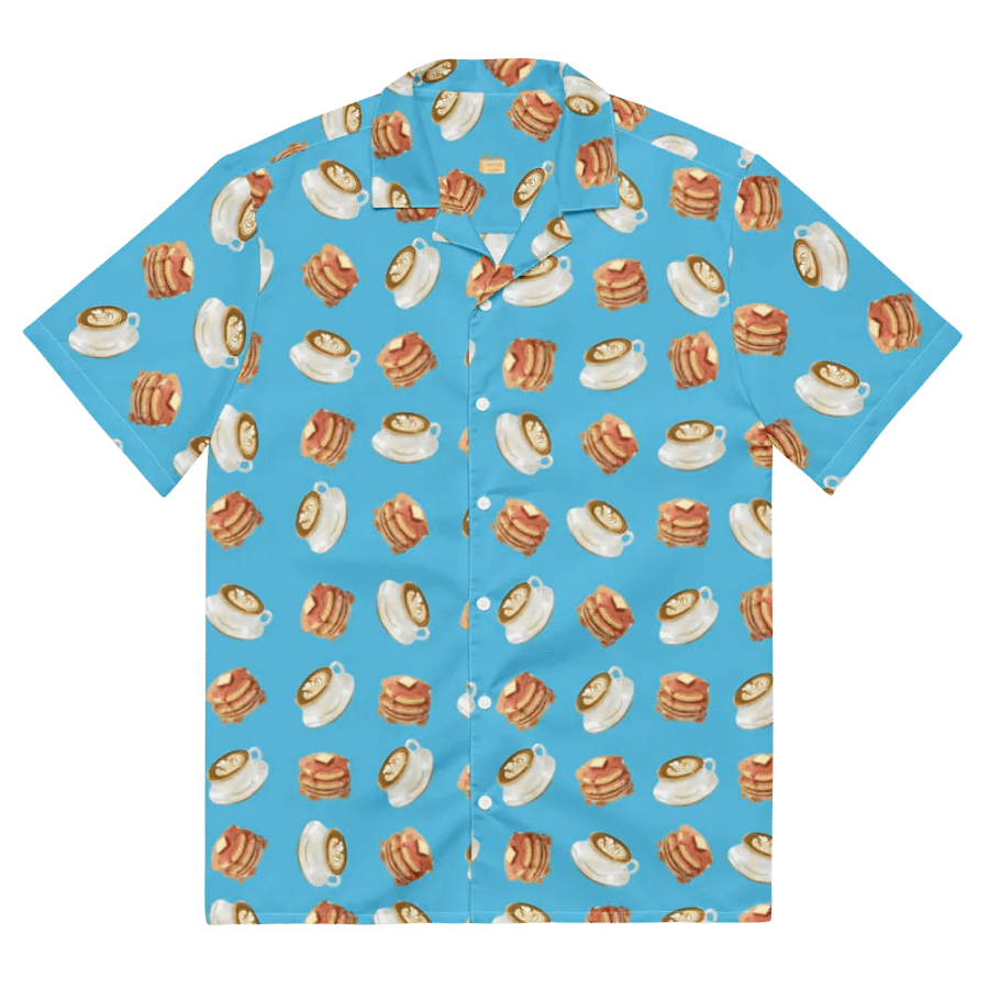 Breakfast Tea Time Coffee Cafe Latte Pancake Hawaiian Shirt product image (2)