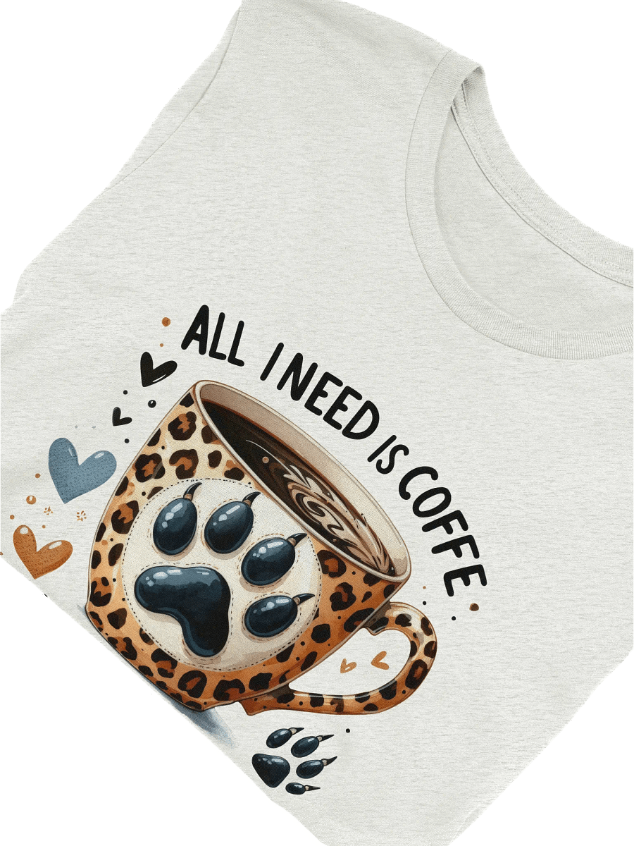 Leopard Print Coffee Lover T-Shirt product image (5)