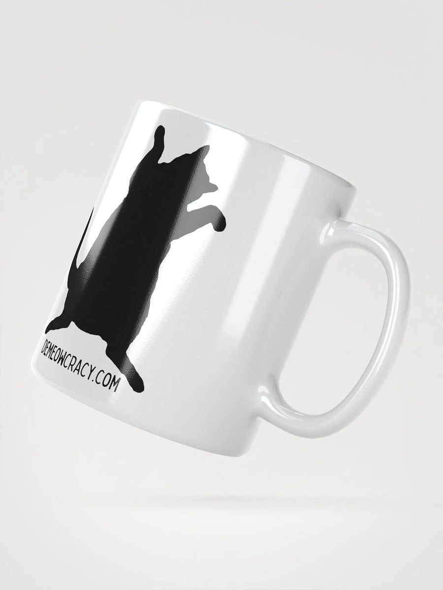 Demeowcracy Dancing Democrat Cat Vote Blue Mug product image (4)