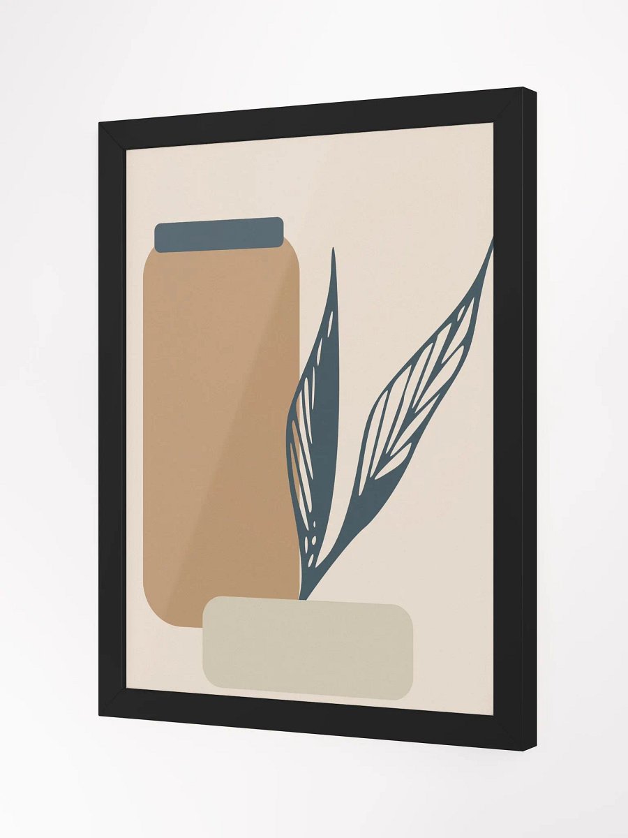 Geometric Leaves Framed Matte Poster product image (18)