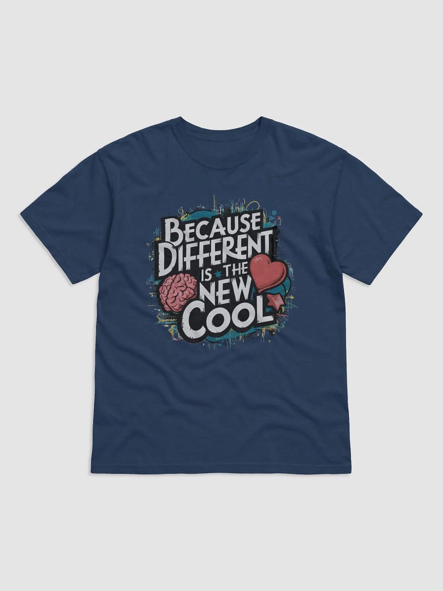 Because Different is the New Cool Heavyweight Unisex T-Shirt product image (2)