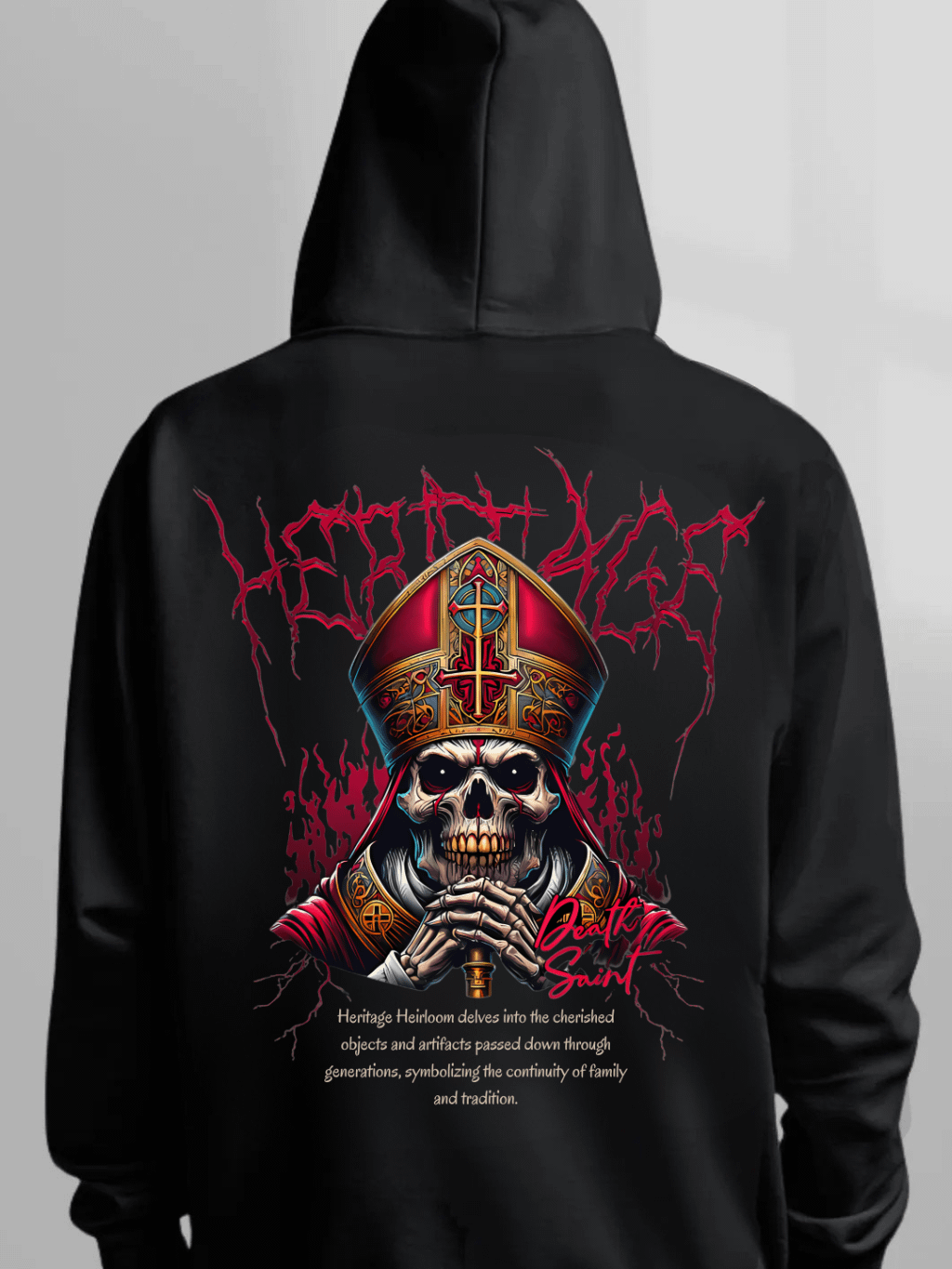 Deadman- Streetwear Dark Fashion Unisex Hoodie - Premium Cotton Heritage M2580 product image (3)