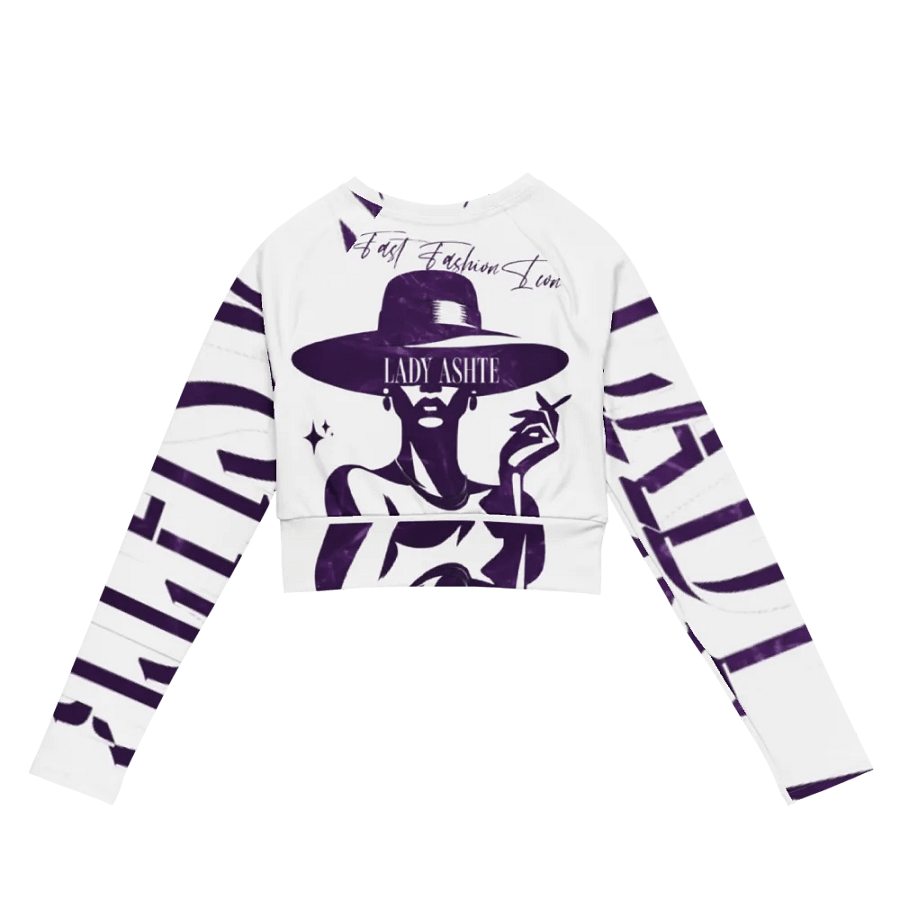 Symmetric Elegance Long Sleeve Crop Top product image (7)