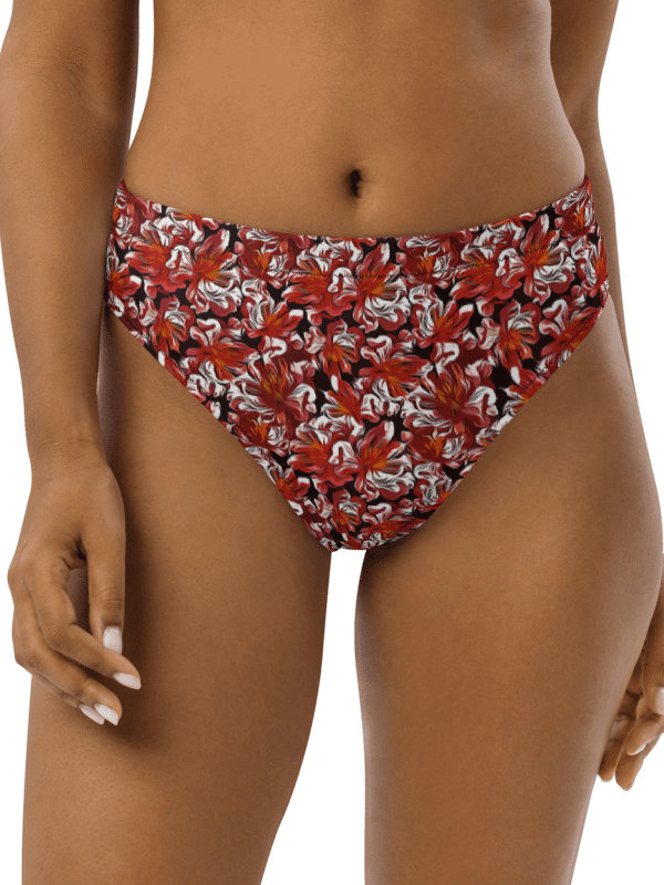 Fire Flower | Recycled High Waisted Bikini Bottom product image (1)