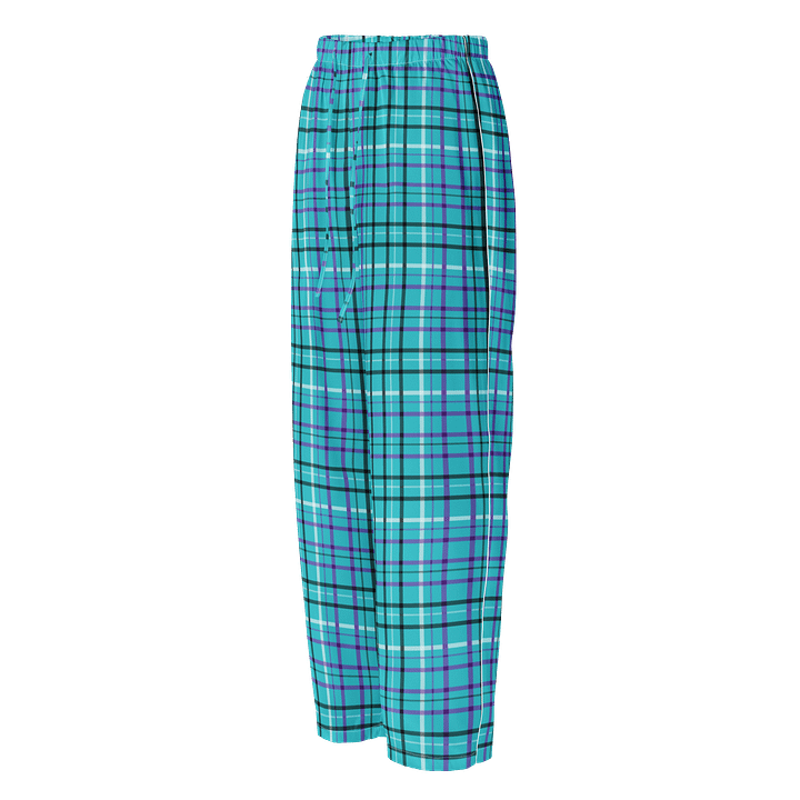 Teal Plaid Pajama Pants product image (1)