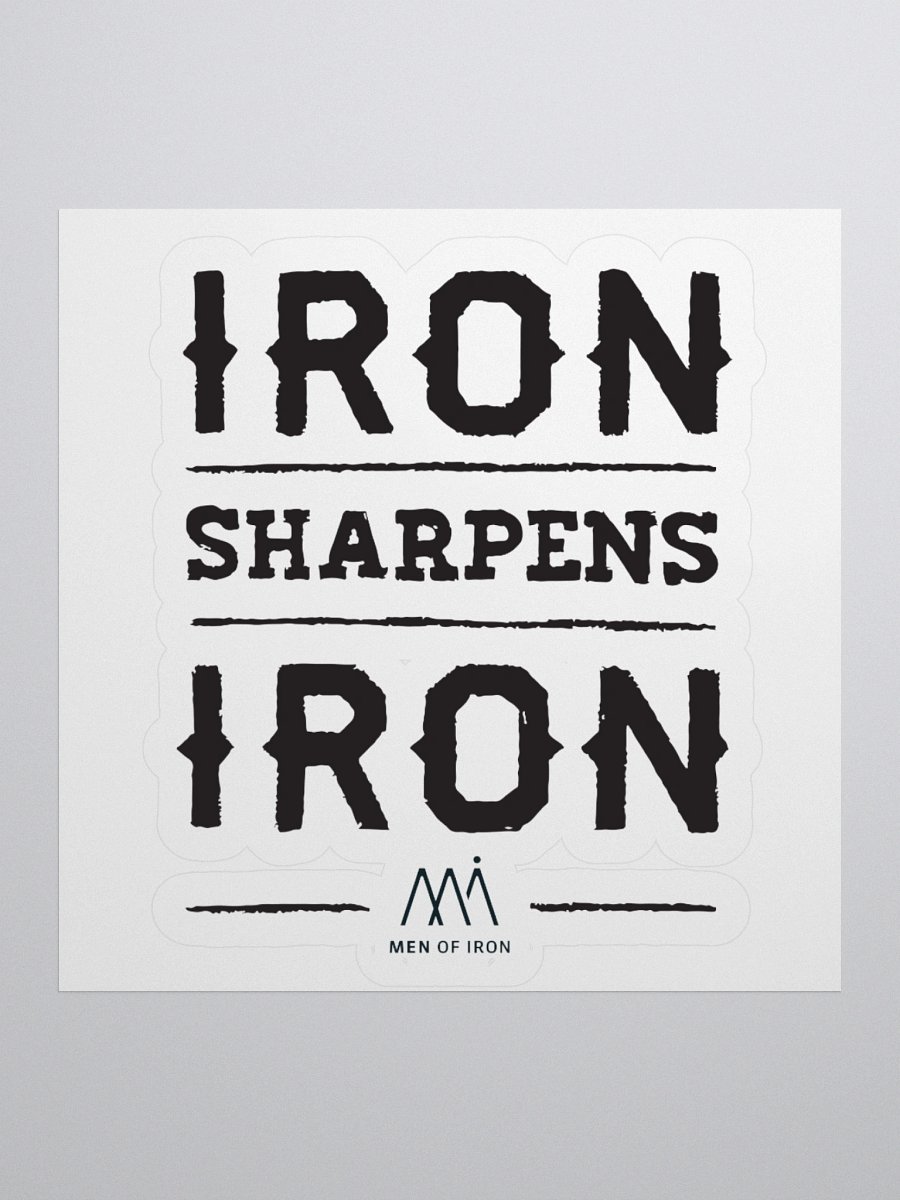 Iron Sharpens Iron Custom Cut Stickers product image (3)