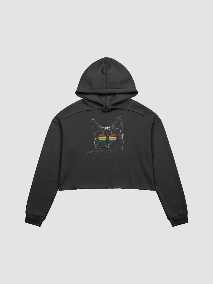 🌈✨ Rainbow Shades Cat Crop Hoodie 🌈✨ product image (1)