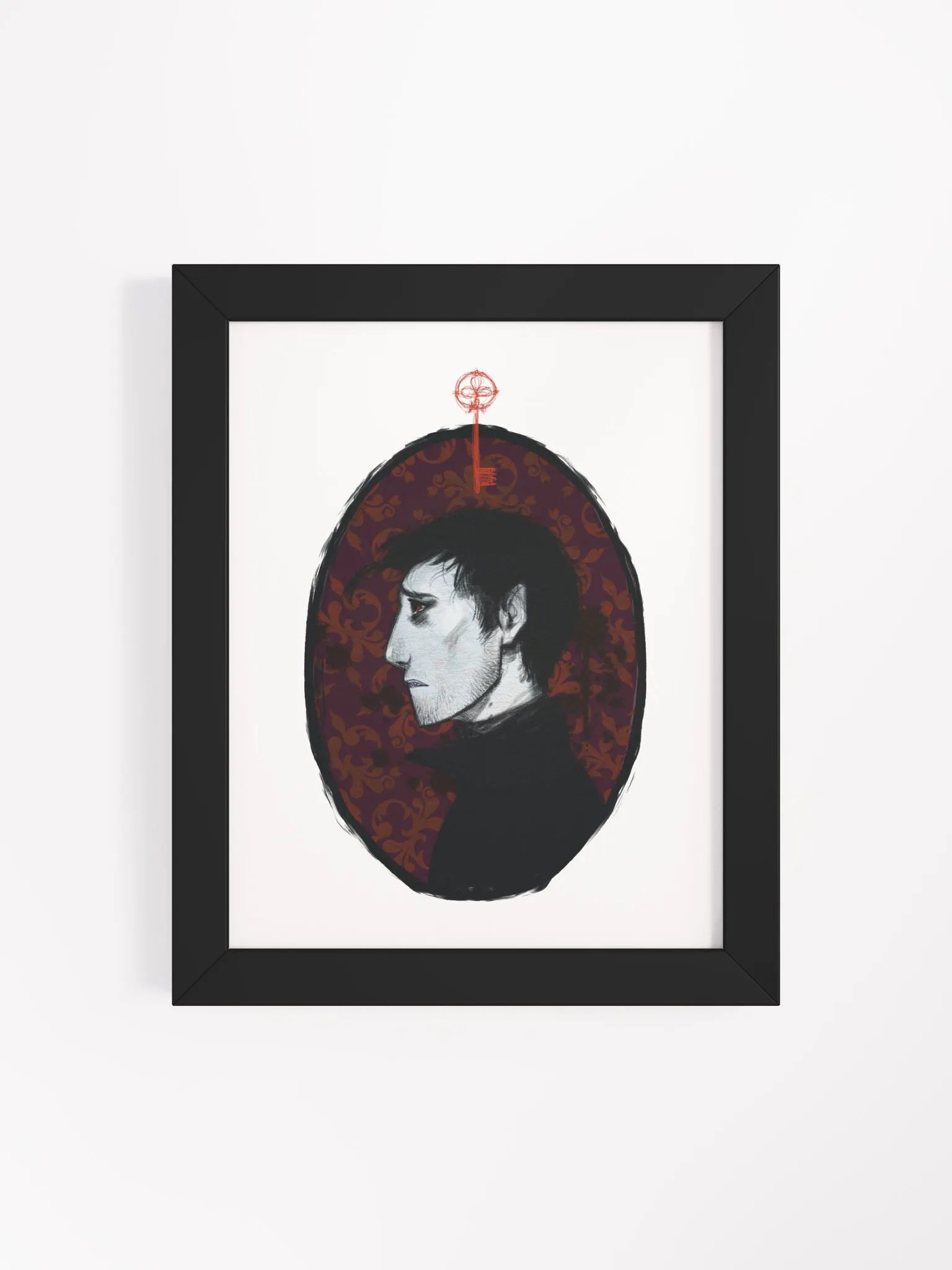 Melancholic Muse Framed Art Print product image (4)