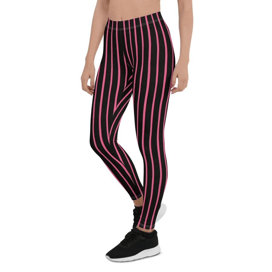 Black Stripe Fuchsia Leggings product image (6)