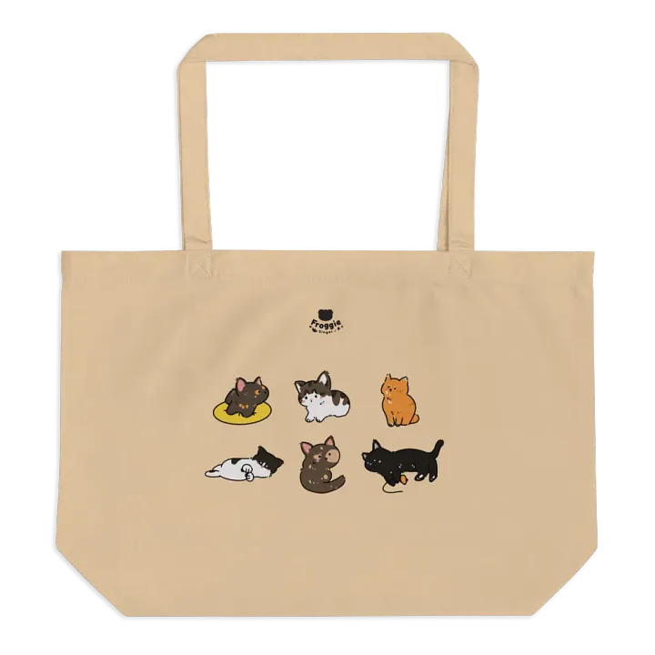 Cat Cafe Cats Doodle Tote Bag product image (1)