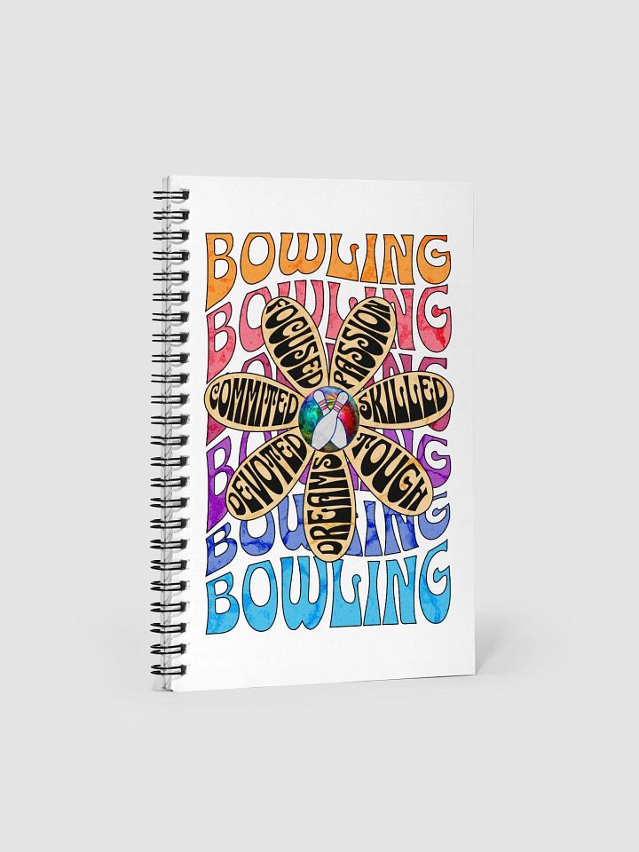 Flower Bowling Passion Spiral Notebook product image (1)