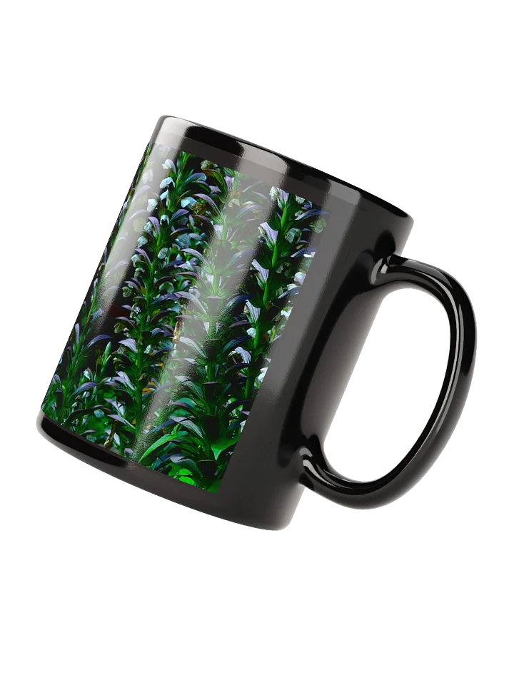 Keramiktasse schwarz - Blumenkontrast product image (2)