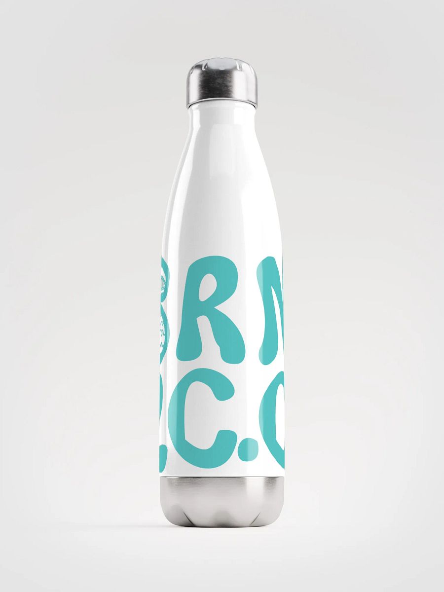 BRN.2C.C.™ | Stainless Bottle | Dark Turquoise on White 💧 product image (1)