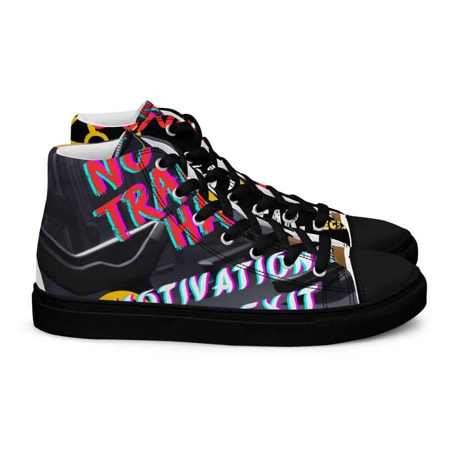 Zapatillas sport fitness de lona de caña alta para mujer by the mika king wear product image (10)
