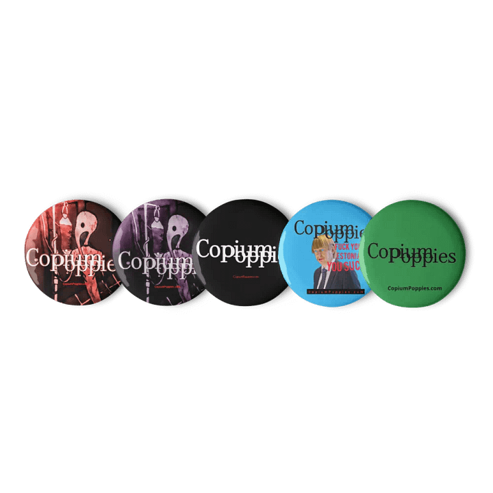 Copium Poppies - Assorted Buttons product image (1)